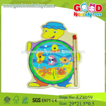 Juego de pesca de madera juego de pesca de tortugas de dibujos animados juego de pesca de niños